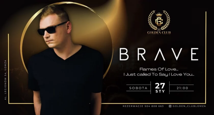 Dj Brave już w ten weekend wystąpi w Łomży. Zdobądź darmową wejściówkę! 