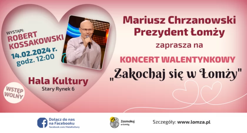 Koncert na Walentynki. Wystąpi Robert Kossakowski
