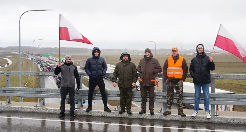 Protest rolników w Konarzycach: 