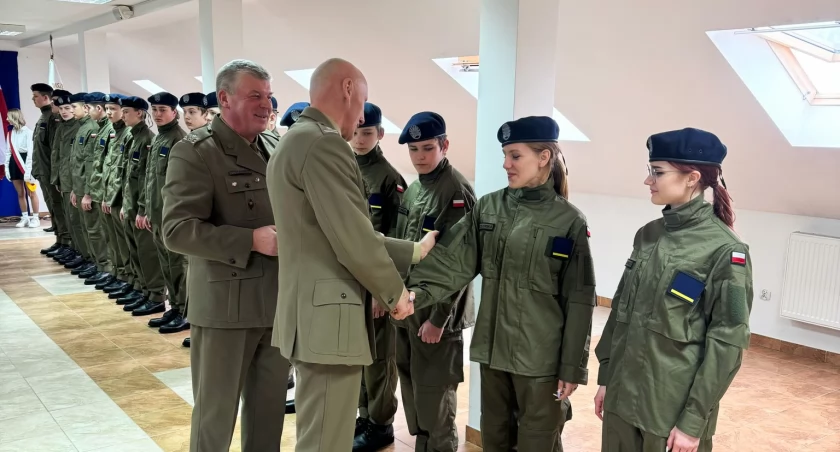 Inauguracji pierwszego w województwie podlaskim Branżowego Oddziału Wojskowego