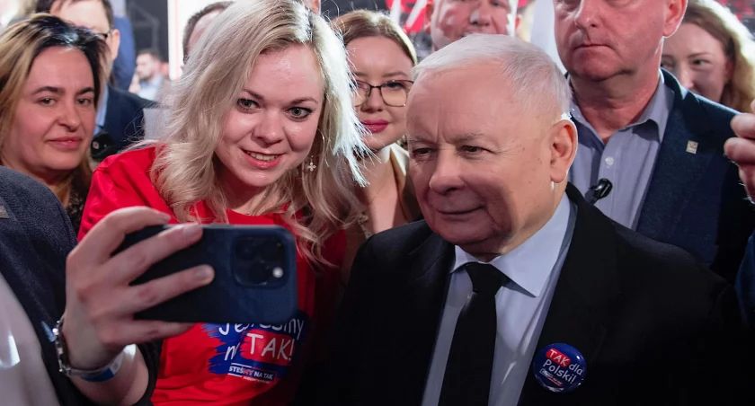 Prezes Jarosław Kaczyński w Śniadowie