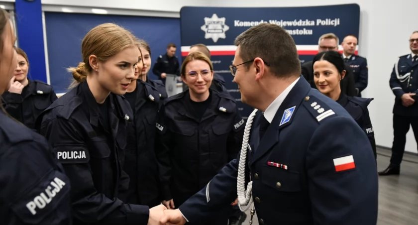 Nowi funkcjonariusze w szeregach podlaskiej policji