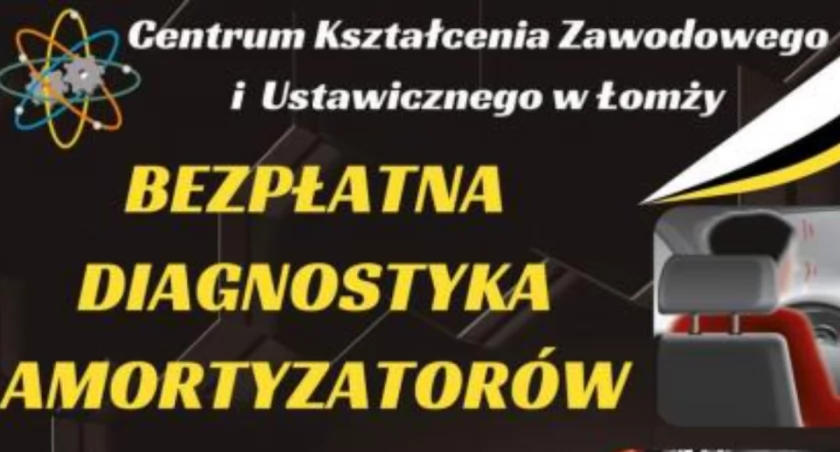 Bezpłatna diagnostyka amortyzatorów. Zaprasza Centrum Kształcenia Zawodowego i Ustawicznego w Łomży 