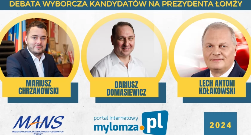 Już jutro rano debata kandydatów na Prezydenta Łomży. Weź udział w dyskusji!