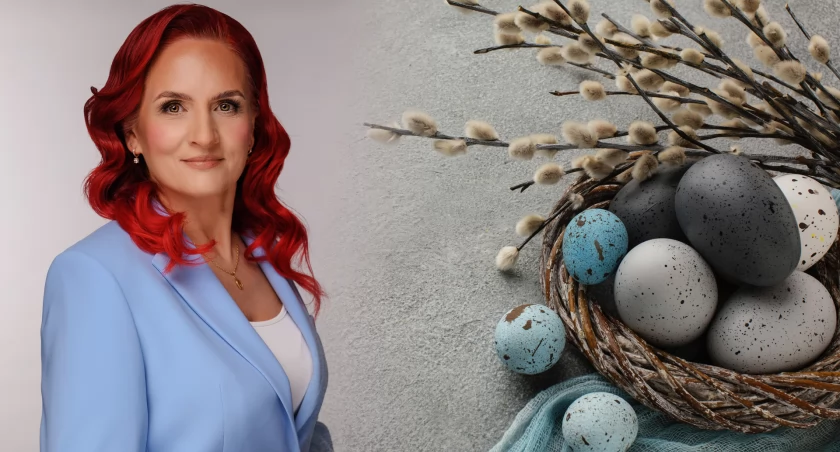 Wielkanocne życzenia dyrektor MPGKiM ZB w Łomży Bernadety Krynickiej