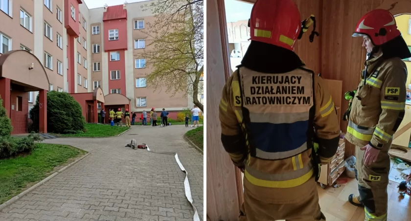 Wybuch butli gazowej wybił okno na ul. Niemcewicza [FOTO]