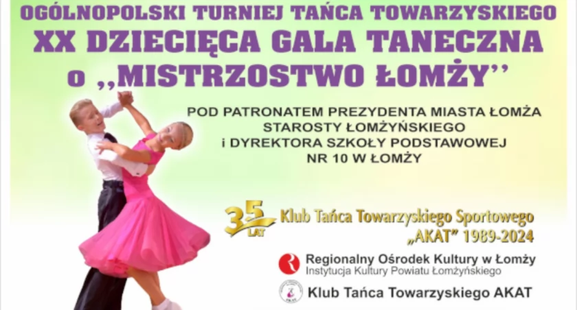XX Dziecięca Gala Taneczna o Mistrzostwo Łomży już w tę sobotę!