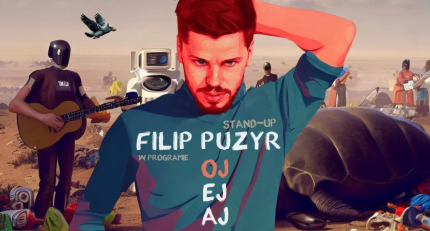 Standuper Filip Puzyr w Miastkowie