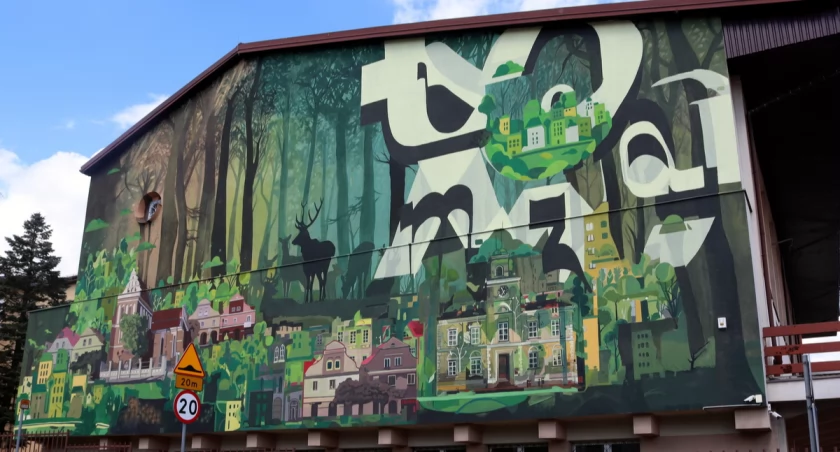Mural na ścianie 3LO w Łomży skończony! 