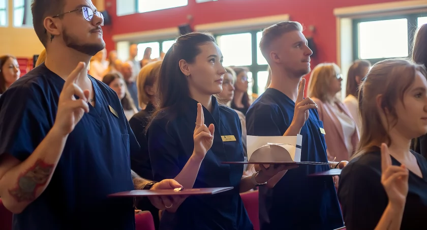 Nowe pokolenie pielęgniarek i pielęgniarzy zaczepkowane w Akademii Łomżyńskiej [VIDEO i FOTO]