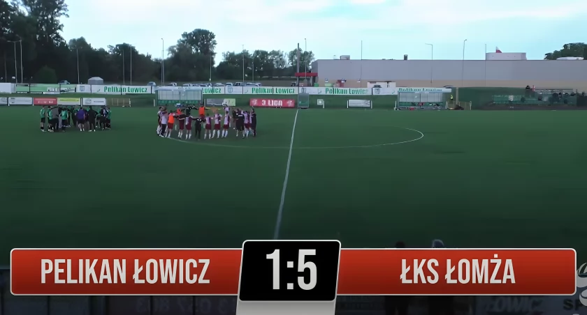 ŁKS. Łomżyński walec zajechał do Łowicza!