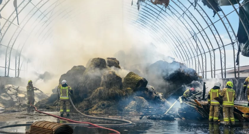Pożar w Leopoldowie – straty są ogromne [FOTO]