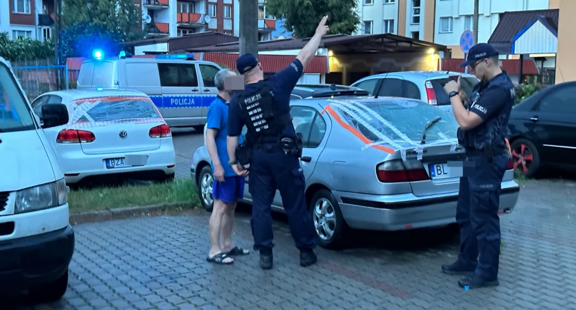 Łomża w centrum nawałnicy: Konary drzew, spadające szkło i uszkodzone auta i interwencje strażaków [FOTO]