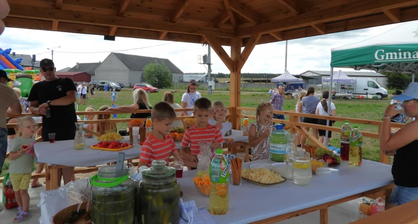 Rodzinny piknik w Starych Konopkach. Radość, zabawa i… orzeźwiający prysznic