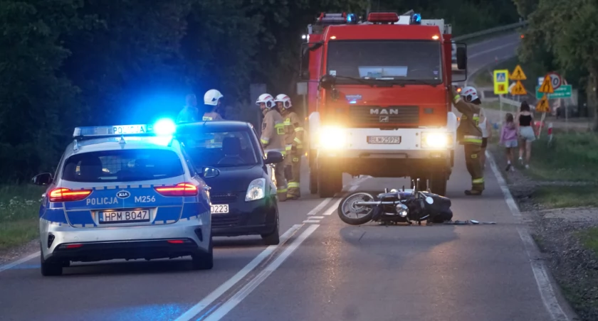 Stare Bożejewo: Wypadek motocyklisty [FOTO]