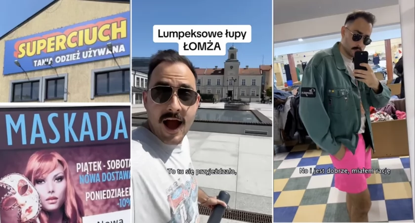 Król lumpeksów odwiedził Łomżę! [VIDEO]
