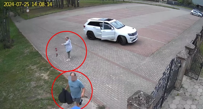 Naganne zachowanie przy cmentarzu w Zbójnej nagrały kamery parafialnego monitoringu [VIDEO]