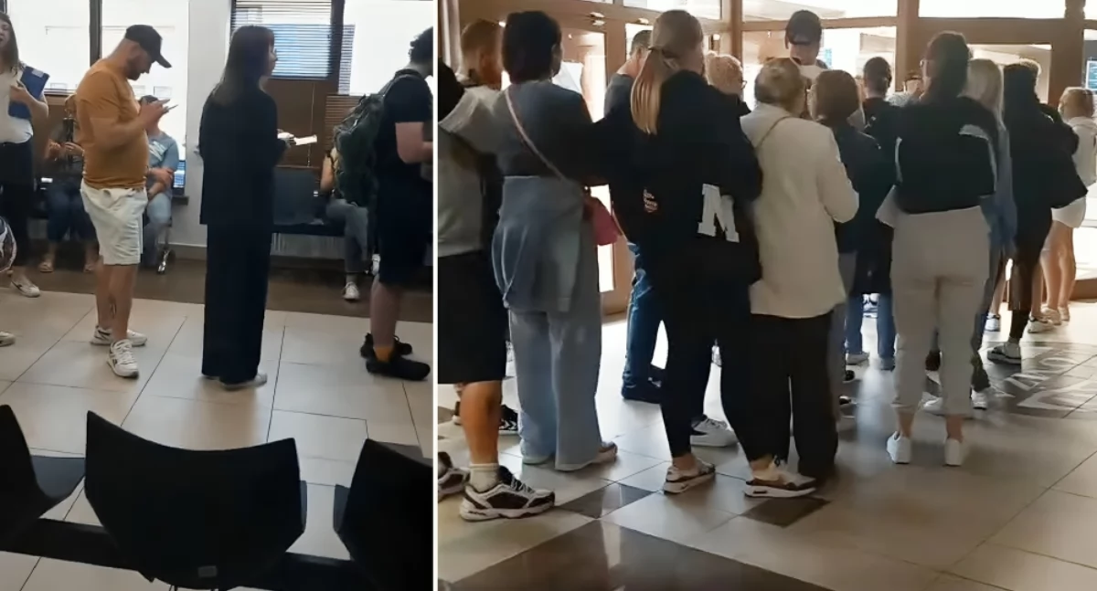 Kolejki na egzamin praktyczny w WORD Łomża. Pierwszy kolejkowicz był dziś o 1 rano? [VIDEO]