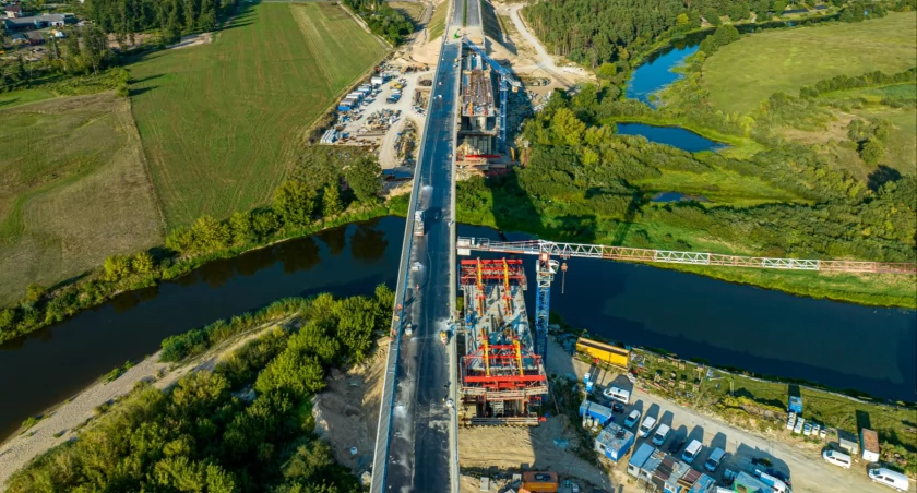 Obwodnica Łomży blisko otwarcia. Już za miesiąc pojedziemy nowym mostem [VIDEO i FOTO]