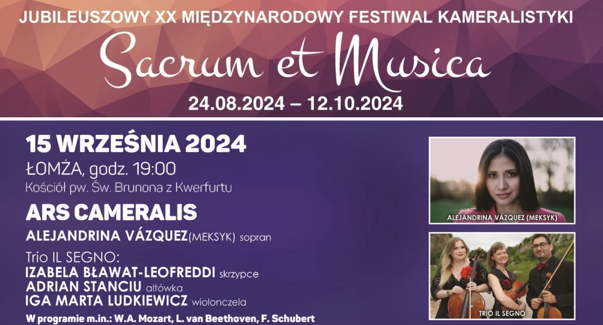 Ars cameralis na festiwalu „Sacrum et Musica” 2024