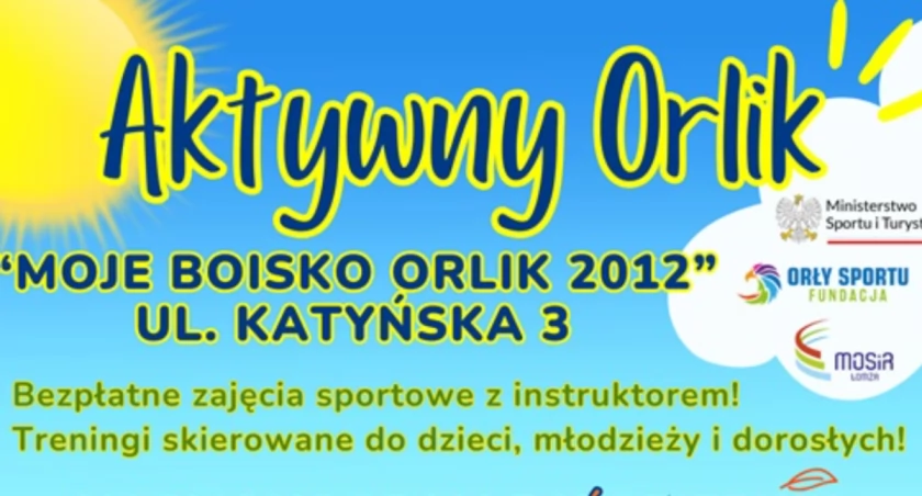 MOSiR w Łomży zaprasza na bezpłatne zajęcia pn. Aktywny Orlik