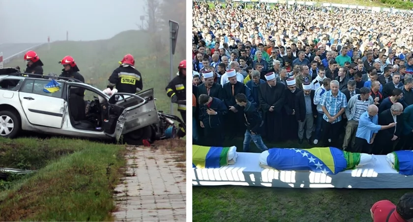 11 lat temu pod Łomżą zginęło trzech młodych kibiców. Na ich pogrzeb przyszło ponad 10 tysięcy osób