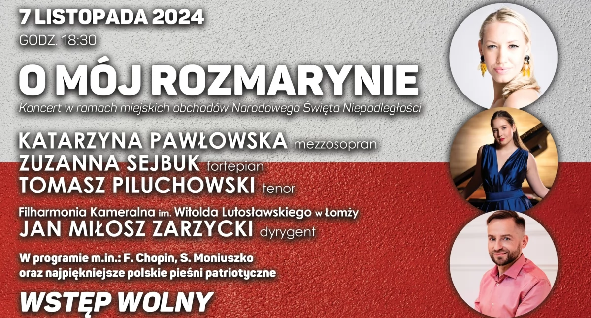 Filharmonia Kameralna w Łomży zaprasza na koncert pn. O Mój Rozmarynie