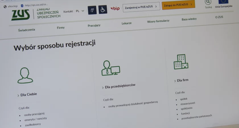 Każdy przedsiębiorca powinien posiadać konto na platformie PUE/eZUS