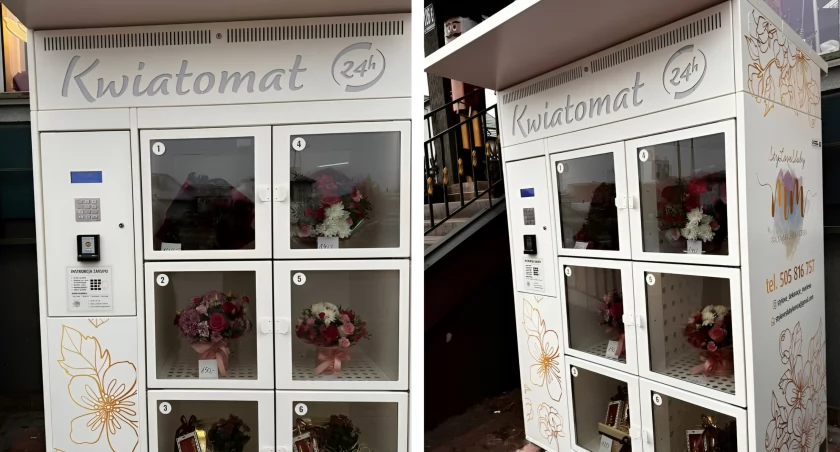 W Łomży stanął pierwszy kwiatomat! 