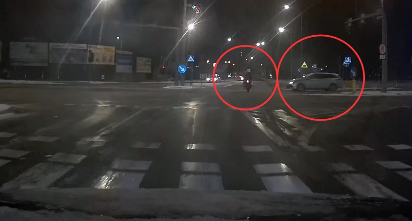 Nagranie z wideorejestratora ujawnia przebieg wczorajszego zdarzenia z udziałem motocyklisty [VIDEO]