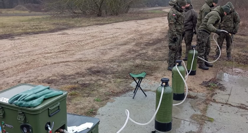 Szkolenie kompanii saperów z Łomży