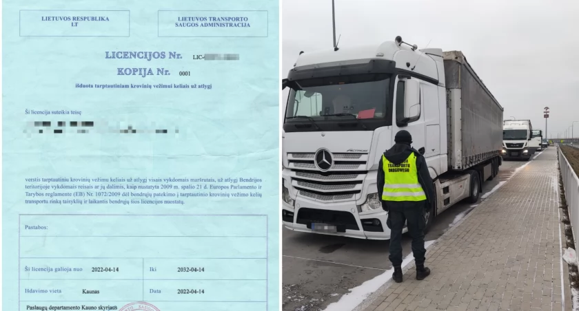 Litewska ciężarówka zatrzymana pod Łomżą! Fałszywa licencja i surowe konsekwencje