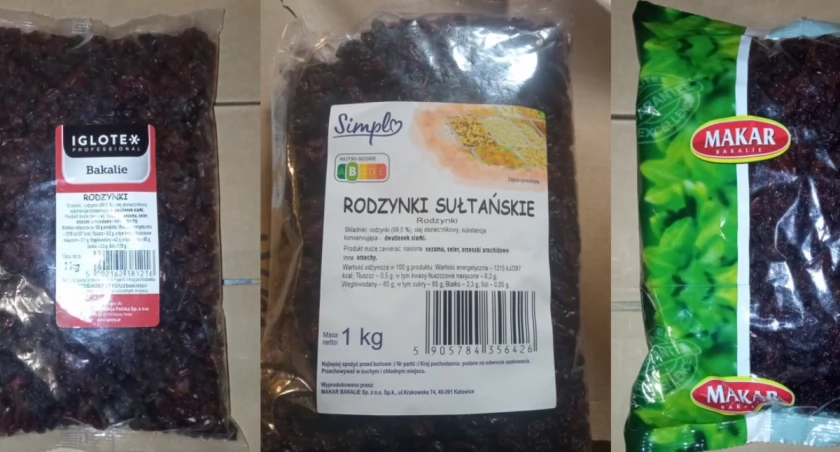 Wycofano z rynku partie rodzynek zawierające niebezpieczną toksynę