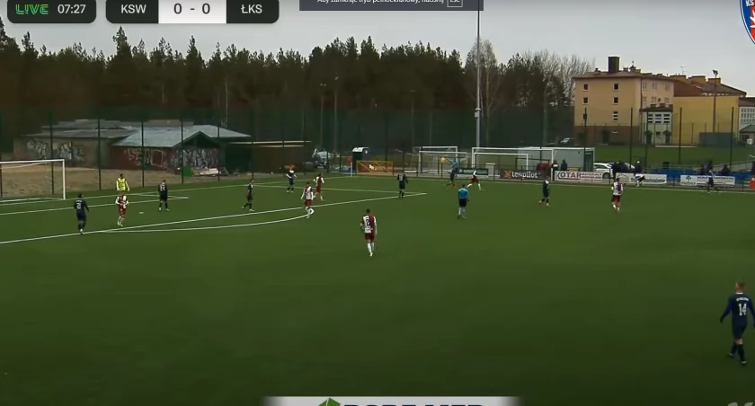 ŁKS Łomża gra z liderem [VIDEO]