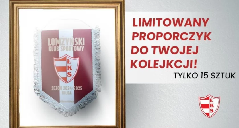 ŁKS Łomża. Perełka. Ale proporczyk?
