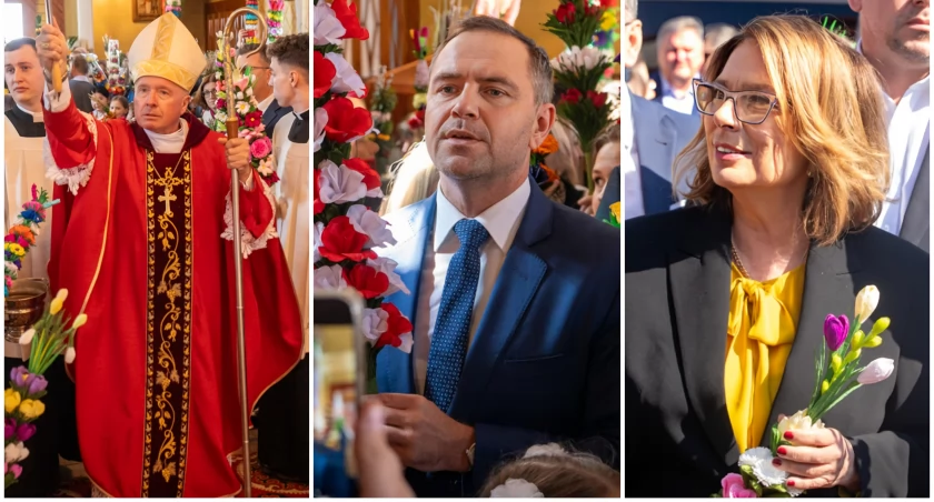 Kurpiowska tradycja i wyborczy klimat. Tak wyglądała Niedziela Palmowa w Łysych [FOTO]