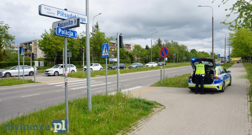 Potrącenie na ulicy Kazańskiej 