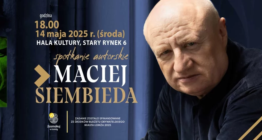 Zaproszenie na spotkanie autorskie z Maciejem Siembiedą