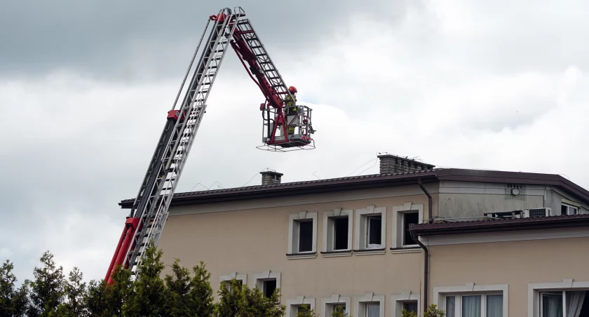Pożar w restauracji w Jedwabnem przed przyjęciem komunijnym [FOTO]
