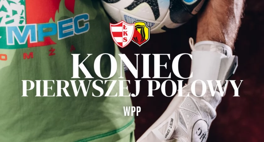 ŁKS Łomża. Do przerwy bez goli!