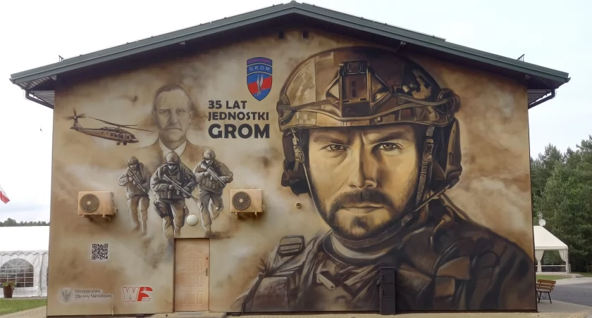 Mural jako hołd – GROM świętuje jubileusz w Czerwonym Borze