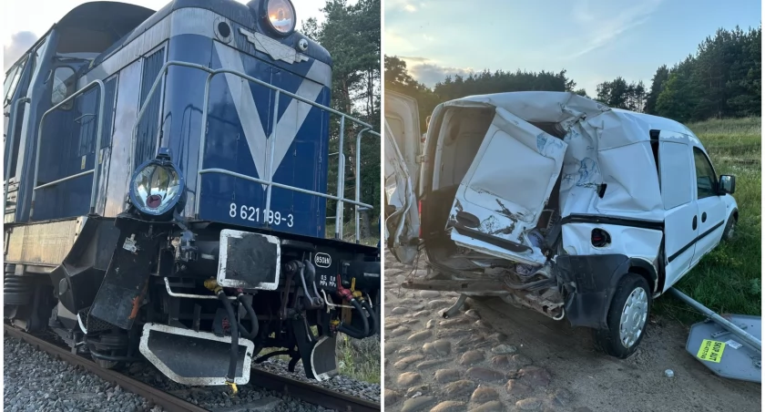 Kolejny wypadek na przejeździe kolejowym. Kierowca cudem uniknął śmierci [FOTO]