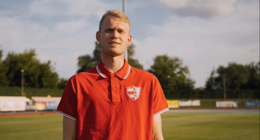 ŁKS Łomża. Rosły obrońca w zespole