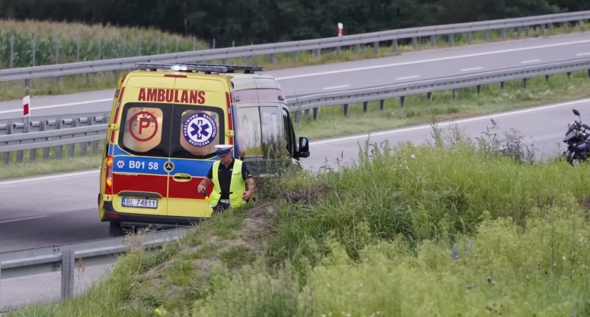 Motocyklistka trafiła do szpitala po wypadku na Via Baltice [FOTO]