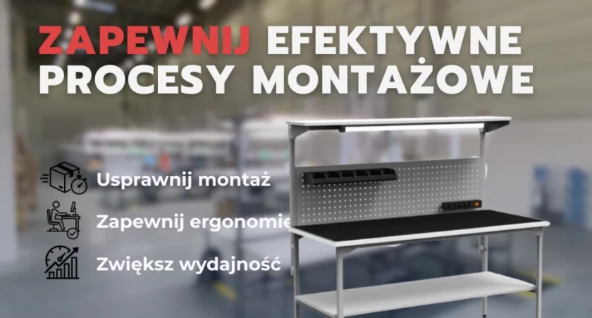 Łomżyńskie firmy stawiają na ergonomię pracy – nowoczesne stoły montażowe