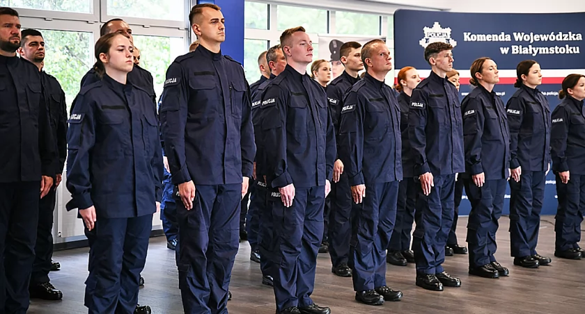 5 nowych funkcjonariuszy w szeregach łomżyńskiej policji [FOTO]