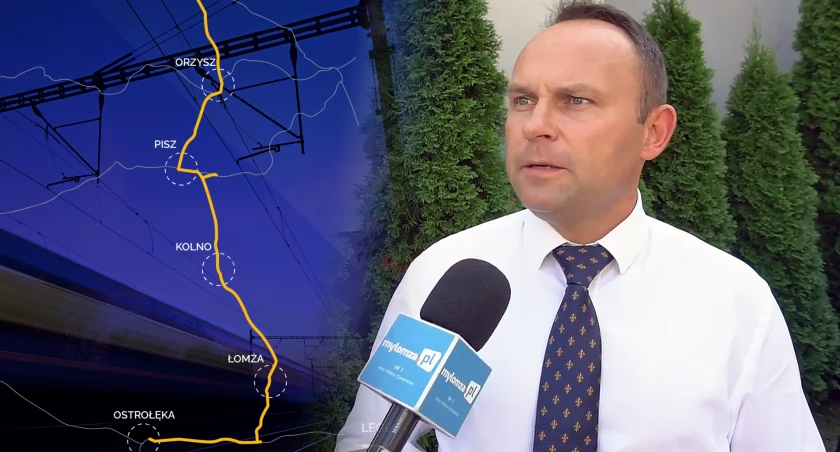 Tusk w Łomży o kolei, ale nie o tej najważniejszej. Gmina Łomża zablokowana przez kolejowe mrzonki? [VIDEO]