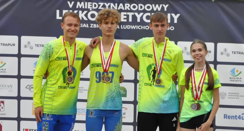 Sukcesy lekkoatletów z ziemi łomżyńskiej w Olsztynie [FOTO]