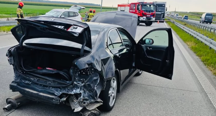 Zderzenie hondy i BMW na Via Baltice [FOTO]