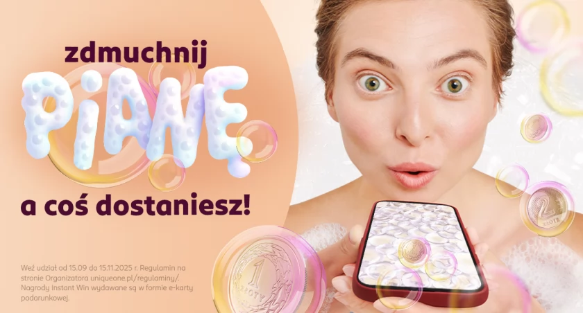 Zdmuchnij pianę w apce Rossmanna 